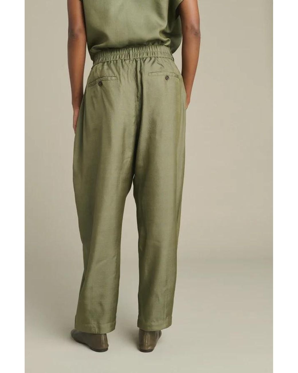 Soeur Green Logo Casual Pants