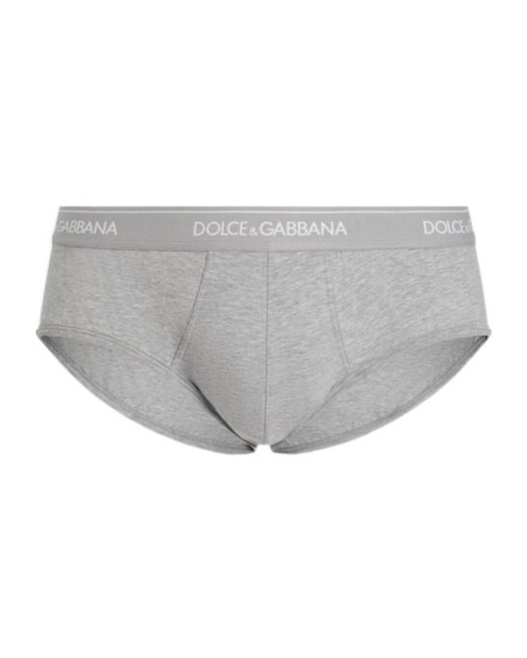 Dolce & Gabbana White Logo Waistband Set Of Three Briefs for men