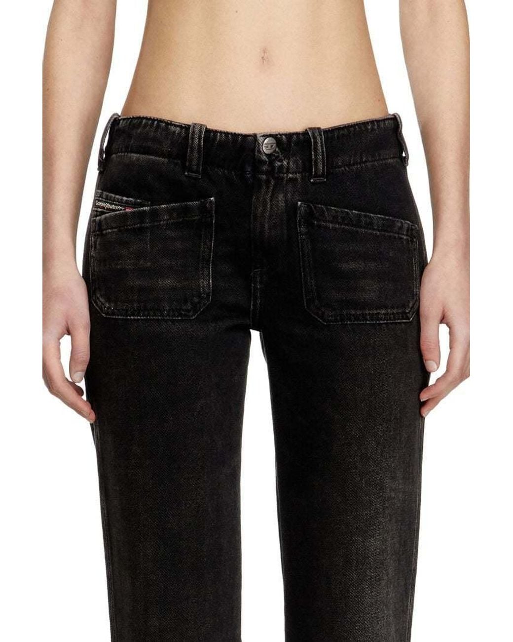 DIESEL Black D-Keate Straight-Leg Jeans