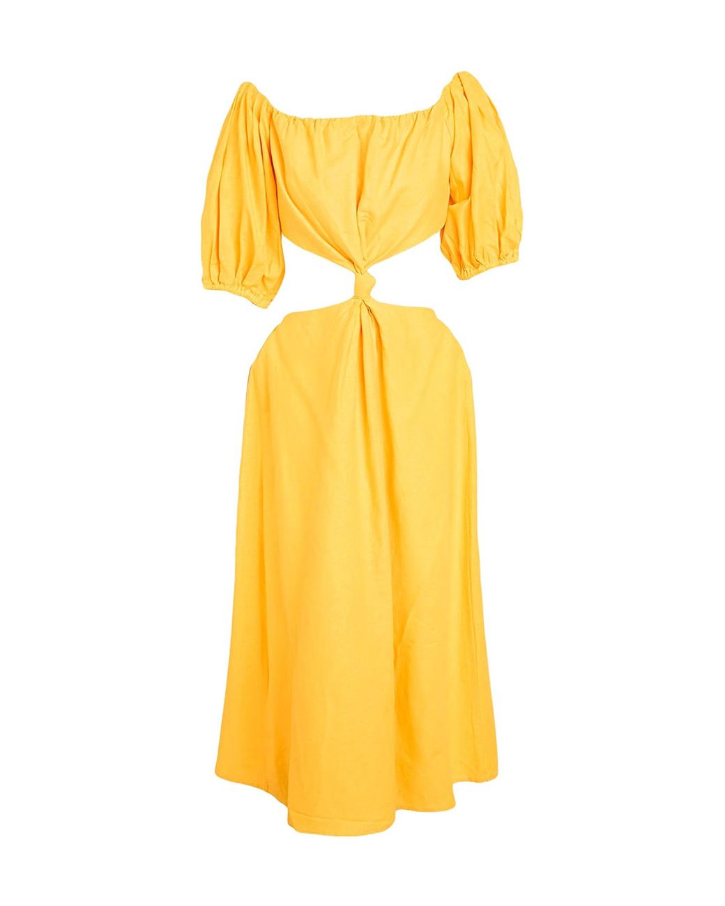 Farm Rio Yellow Midi Dresses