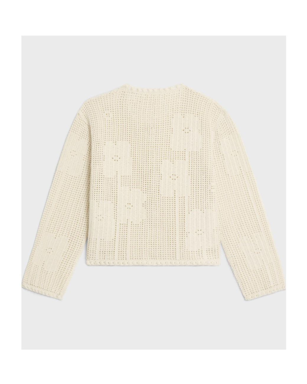 Céline White Cardigan Jacket