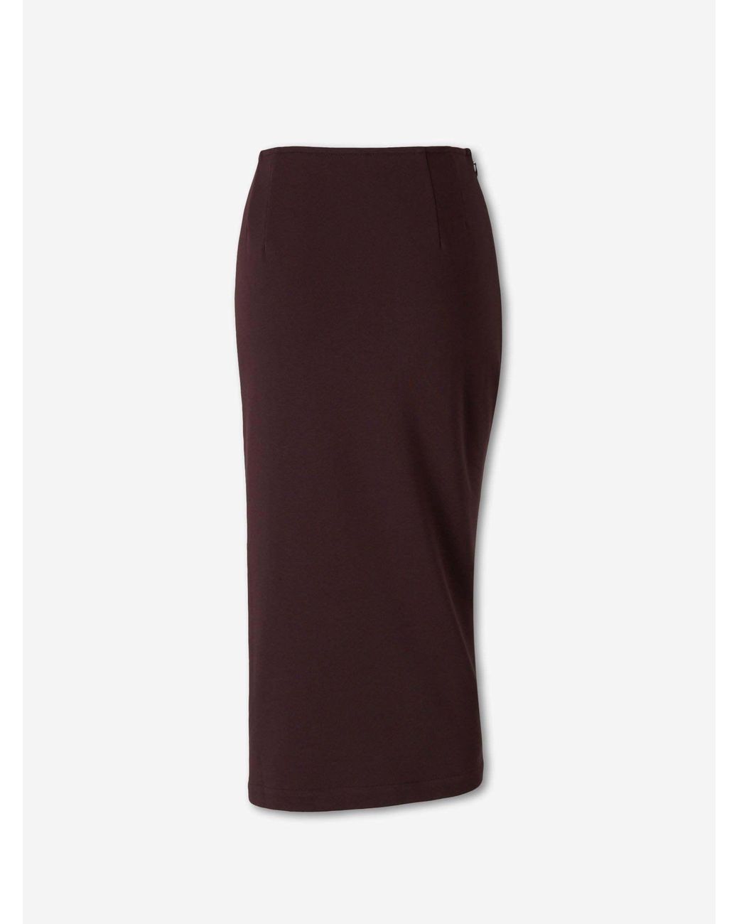 Dries Van Noten Brown Pleated Midi Skirt