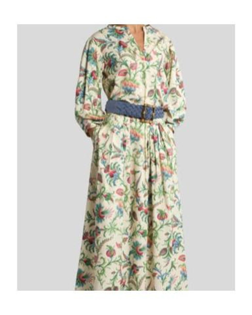 Etro Green Floral Motif Blouse