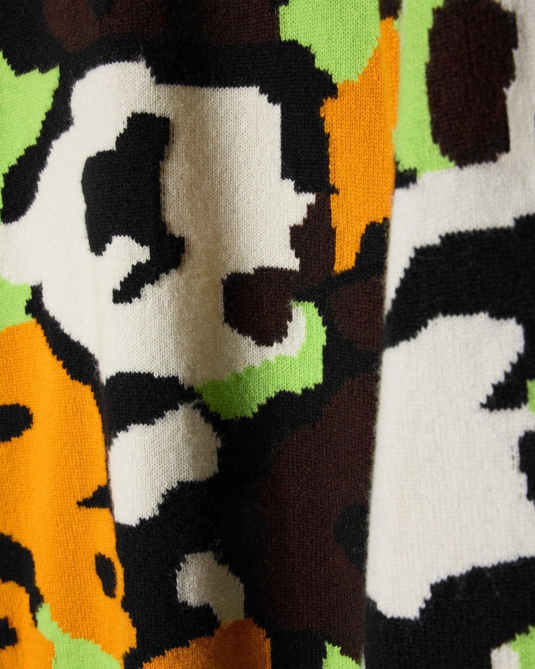 Céline White Cashmere Wallpaper Dress