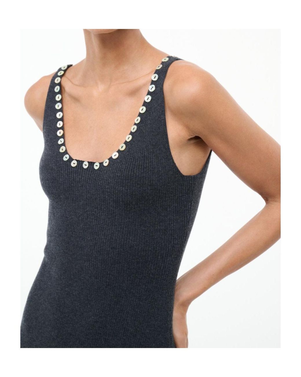 Staud Blue Sleeveless Dress