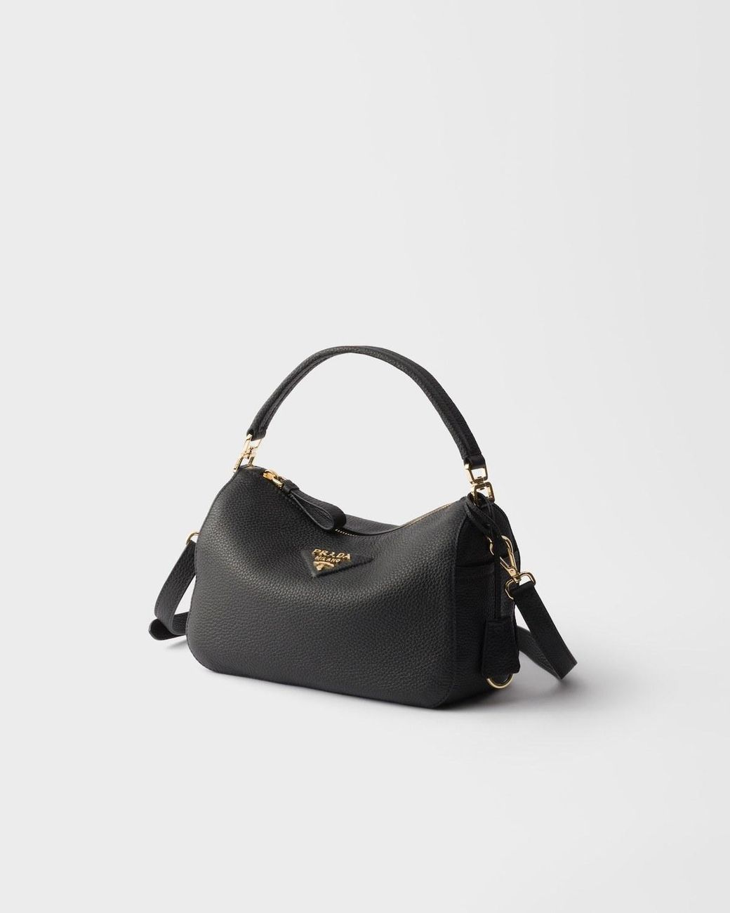 Prada Black Zip-Up Handbag
