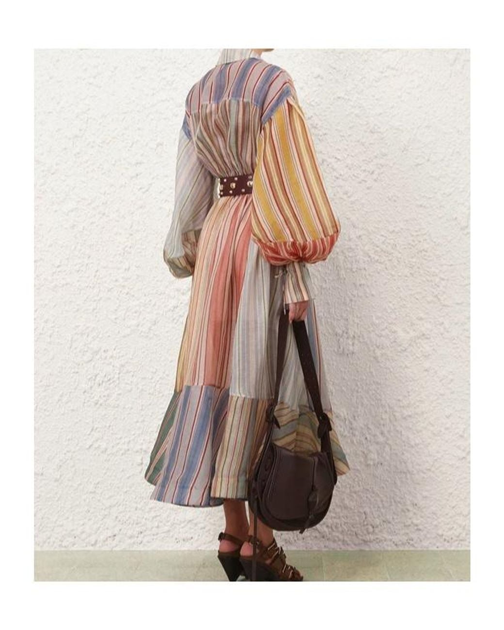 Zimmermann Multicolor Striped Pattern Dress