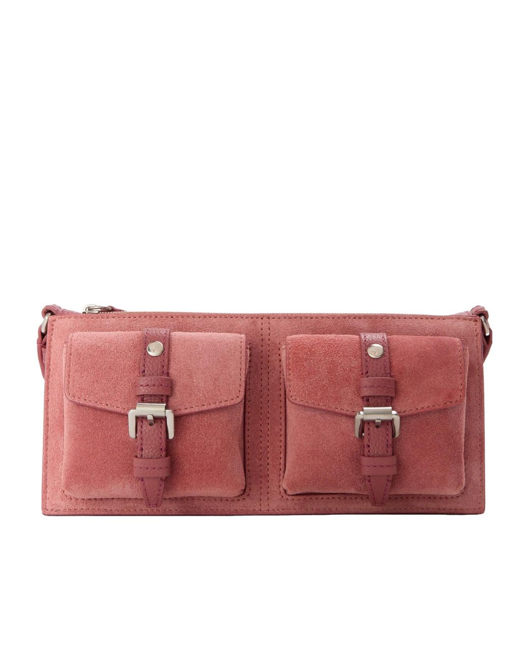 Mulberry Red Fleece-Lined Underarm Bag