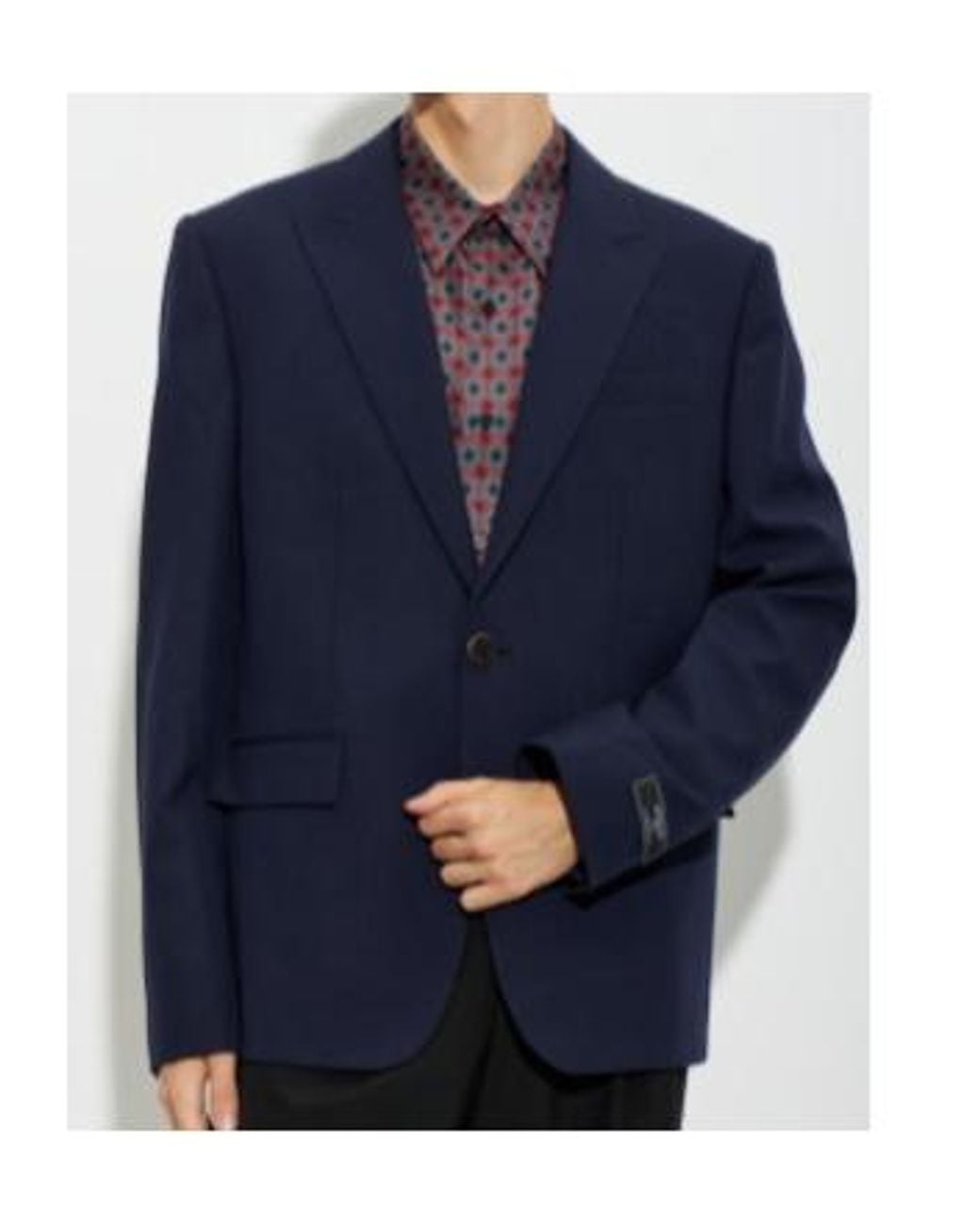 Balmain Blue Single-Breasted Blazer for men