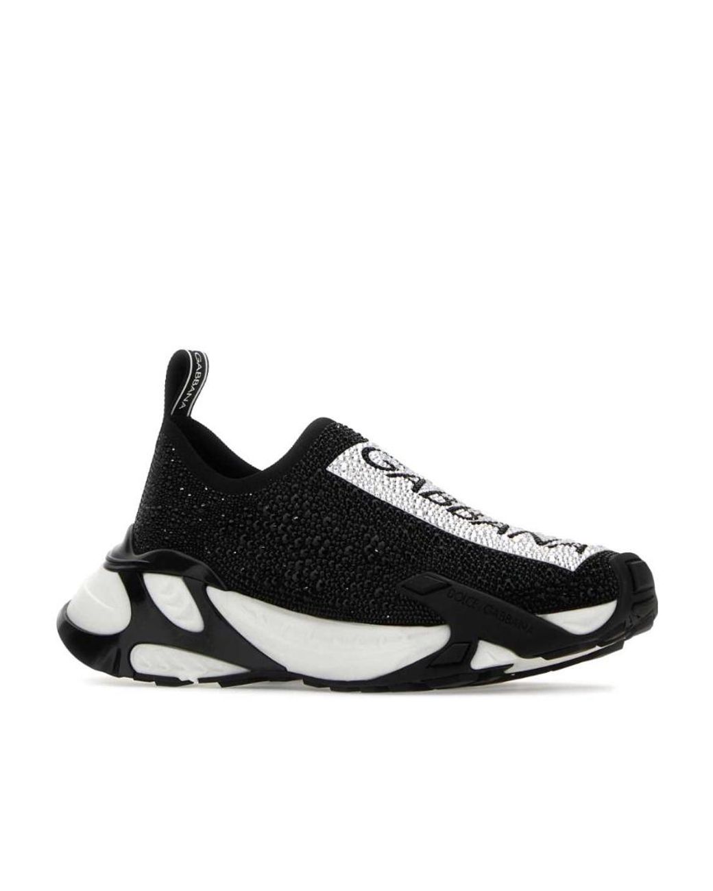 Dolce & Gabbana Black Sorrento Embellished Sneakers
