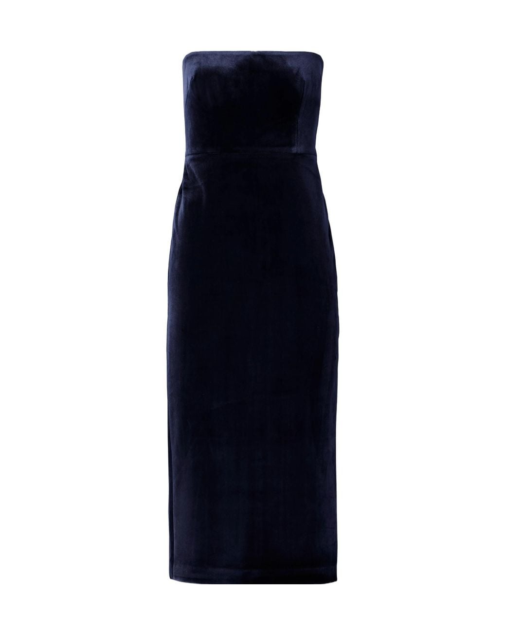 Alex Perry Blue Mid-Length Velvet Dress
