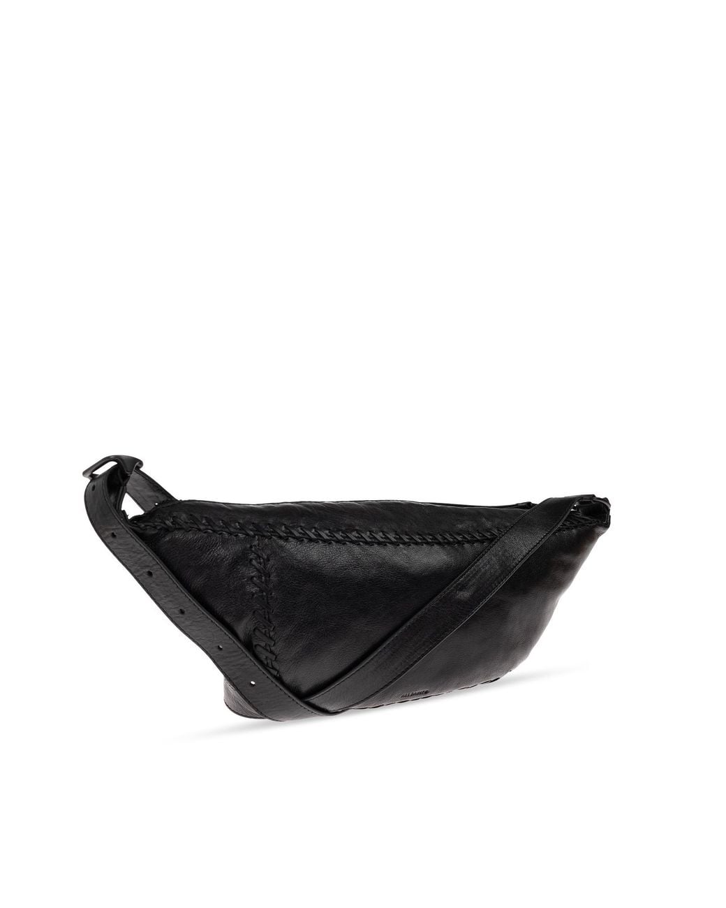 AllSaints Black Esme Whipstitch Shoulder Bag