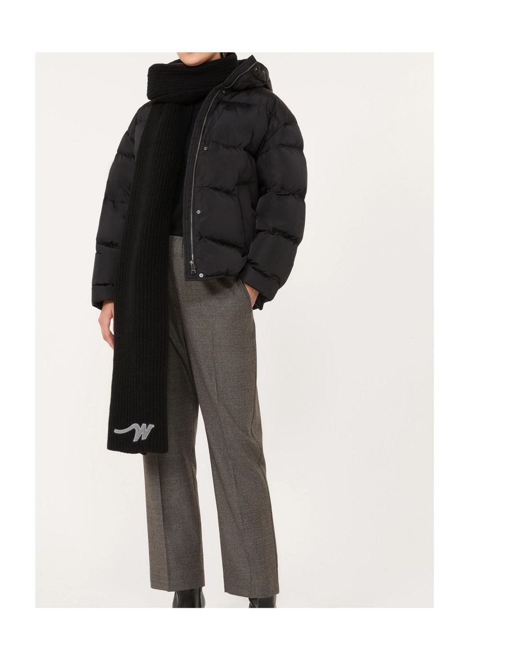 Weekend by Maxmara Blue Water-Repellent Technical Taffeta Down Jacket