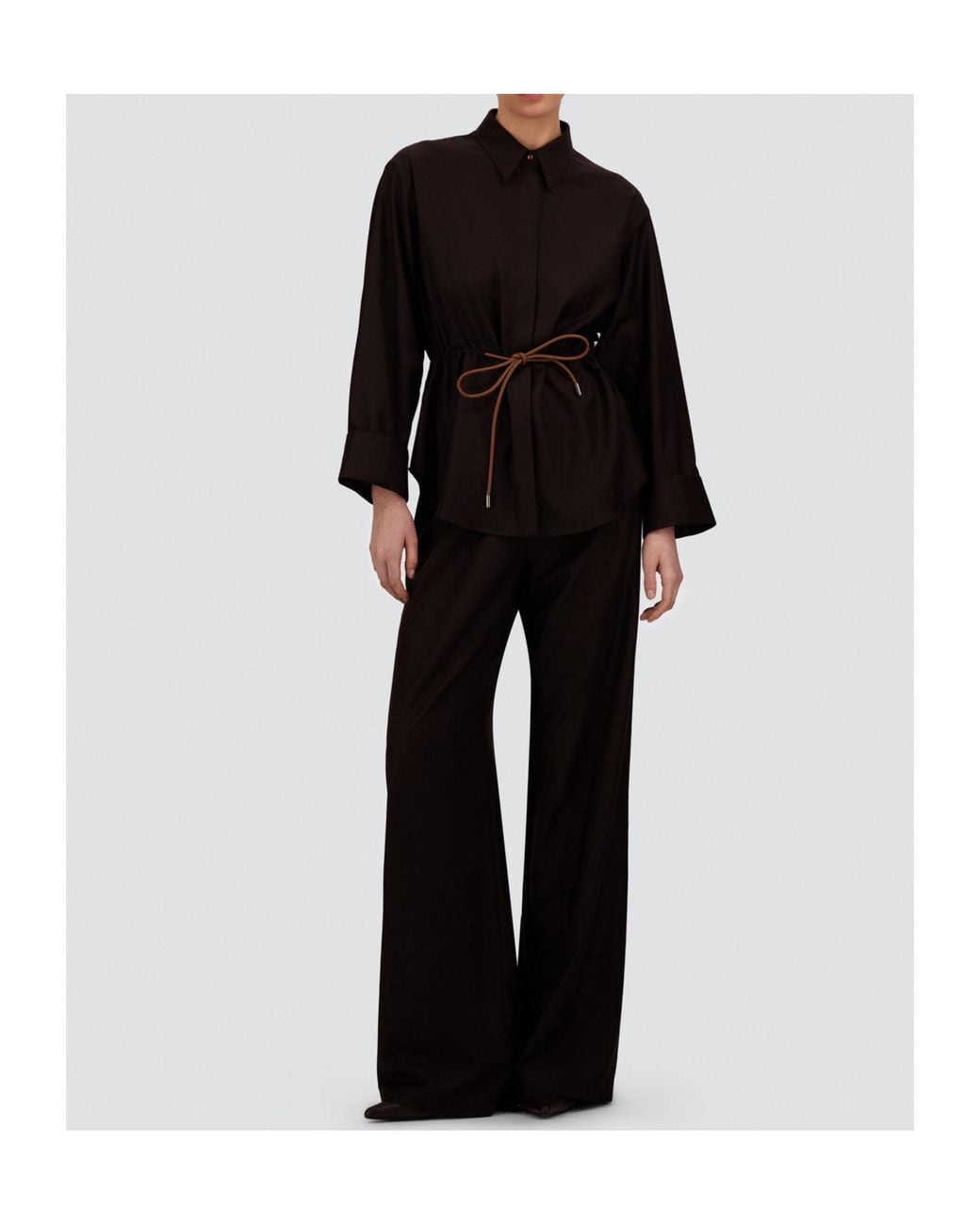 Herno Black Wool And Silk Shirt