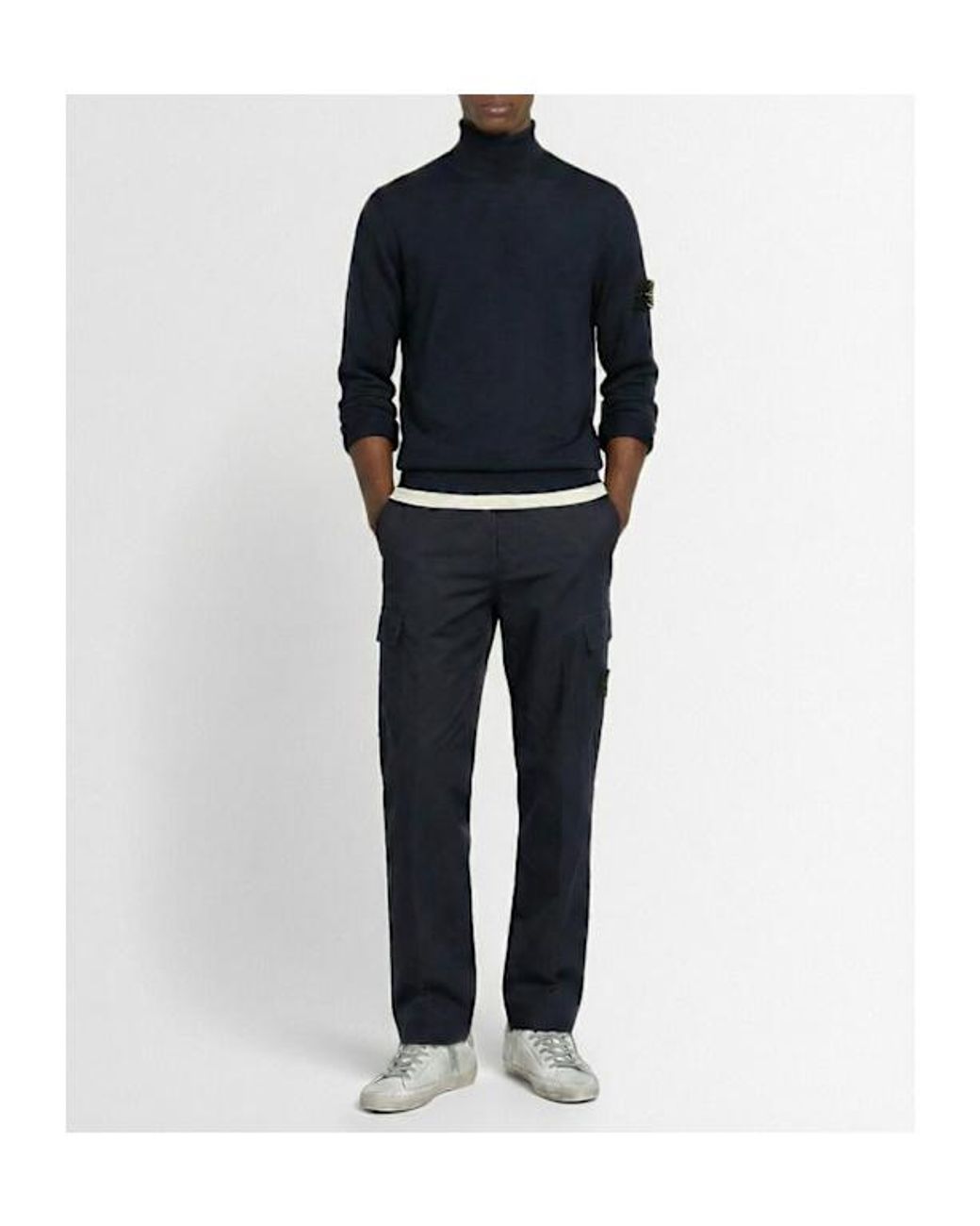 Stone Island Brown Weatherproof Cotton Canvas Pants for men