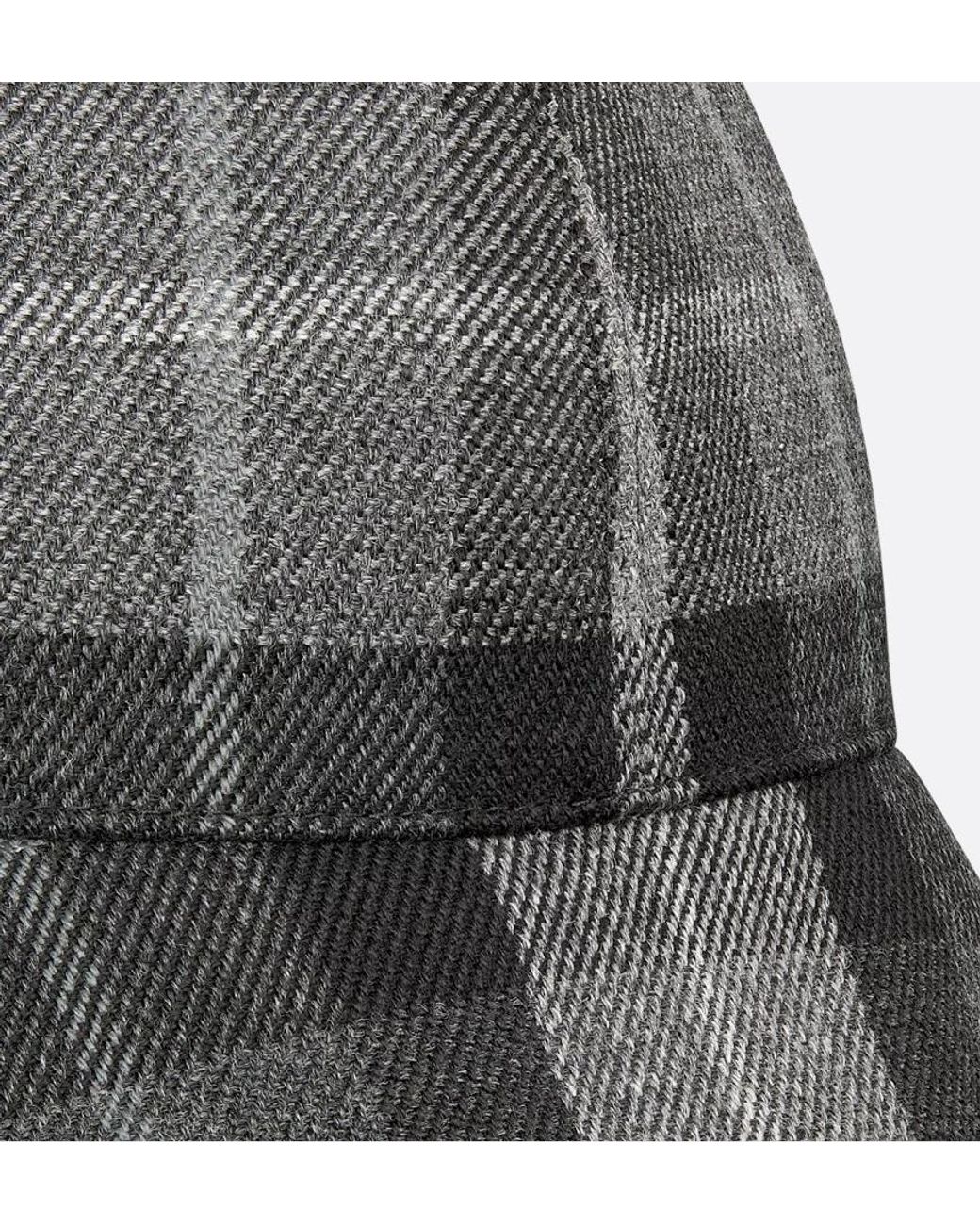 Dior Multicolor D-Tulipe Check'N' Large-Brim Reversible Cloche