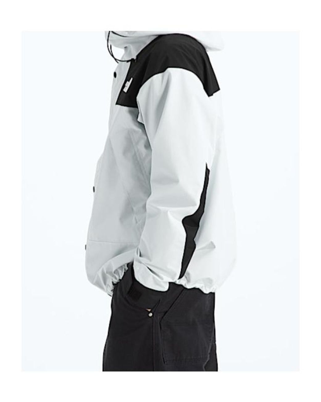 The North Face White Panelled Hooded Jacket for men
