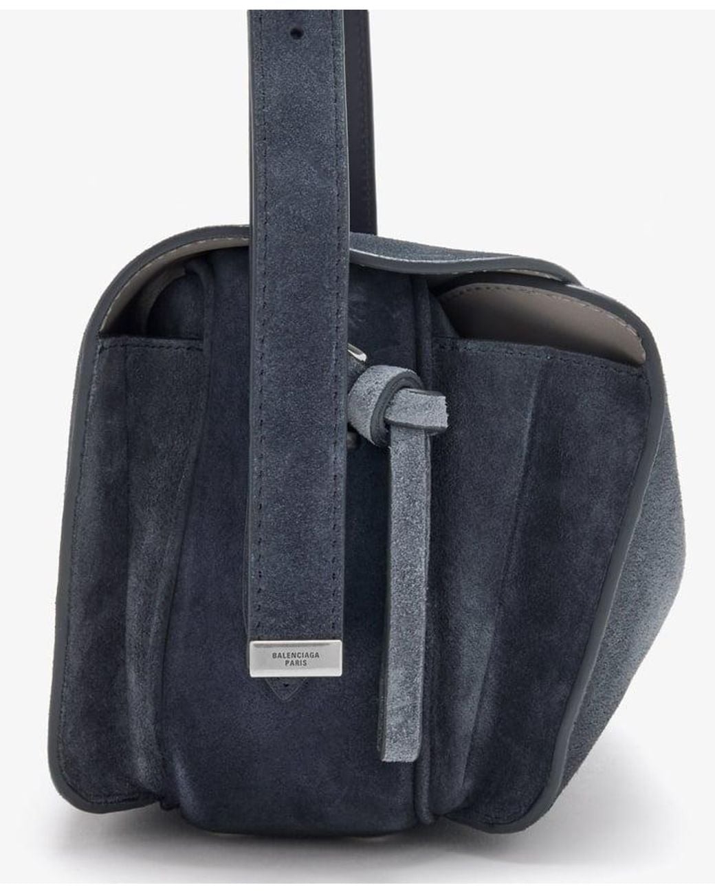Balenciaga Blue Le 7 Medium Shoulder Bag