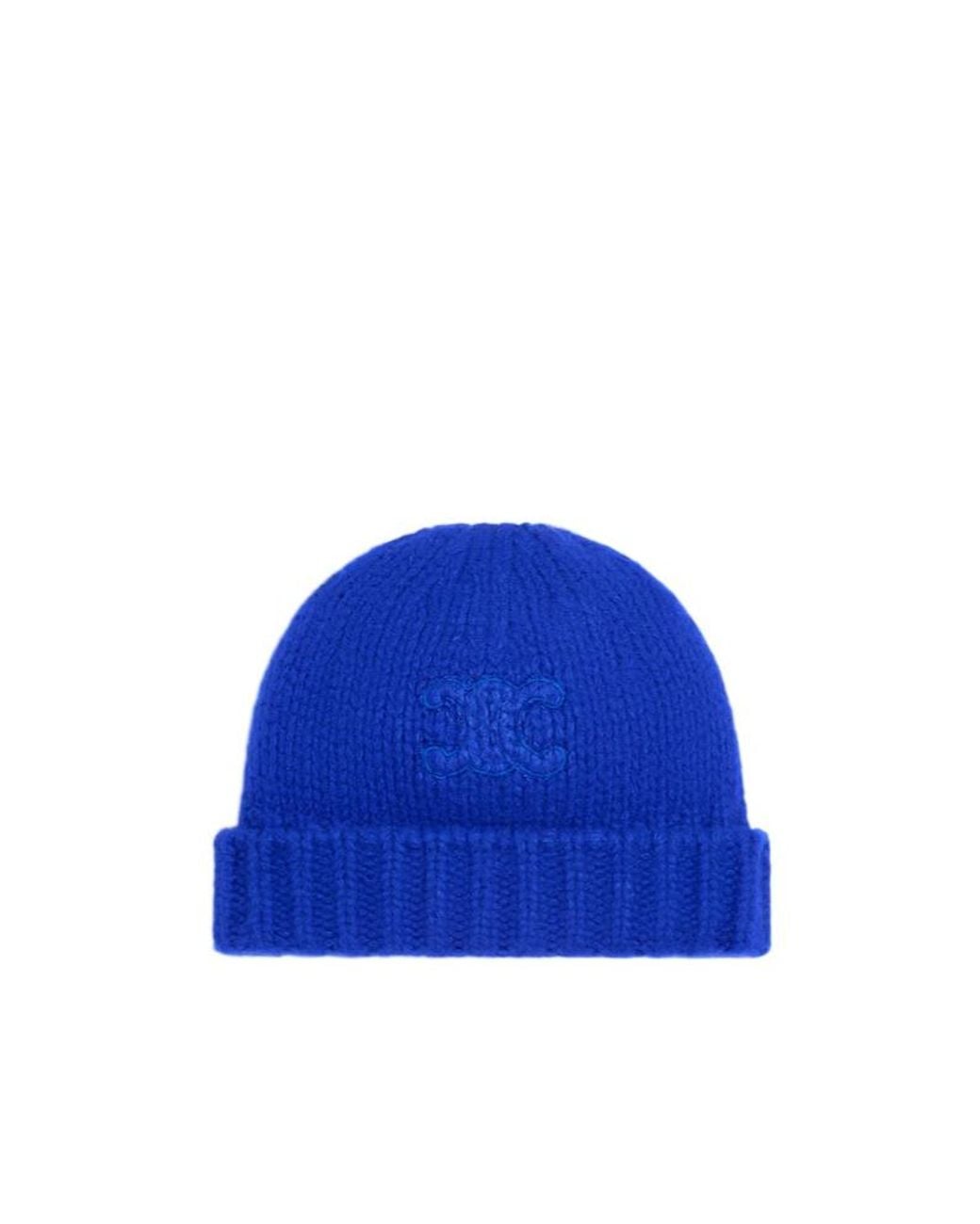 Céline Blue Triomphe Beanie