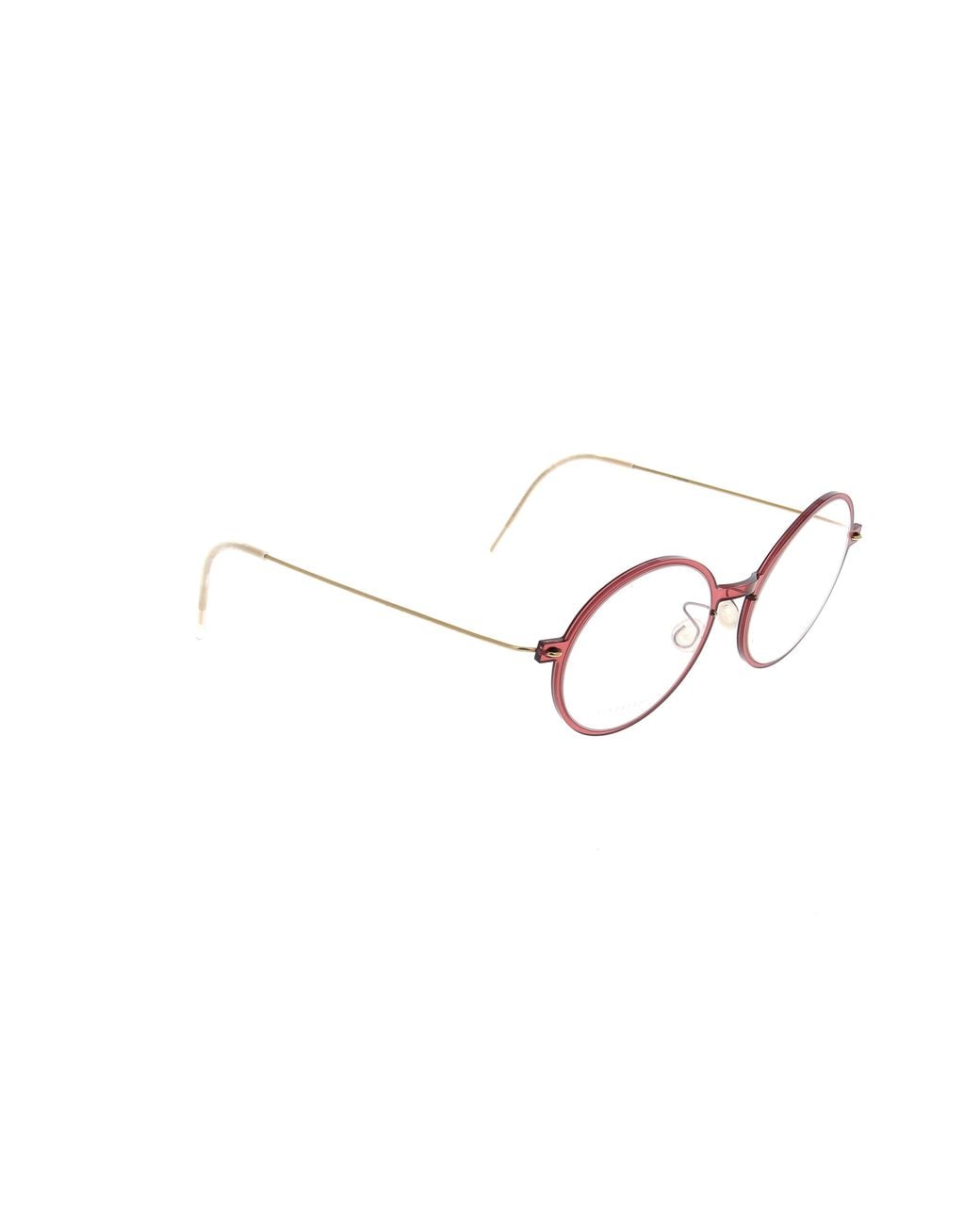 Lindberg White Round Frame Glasses