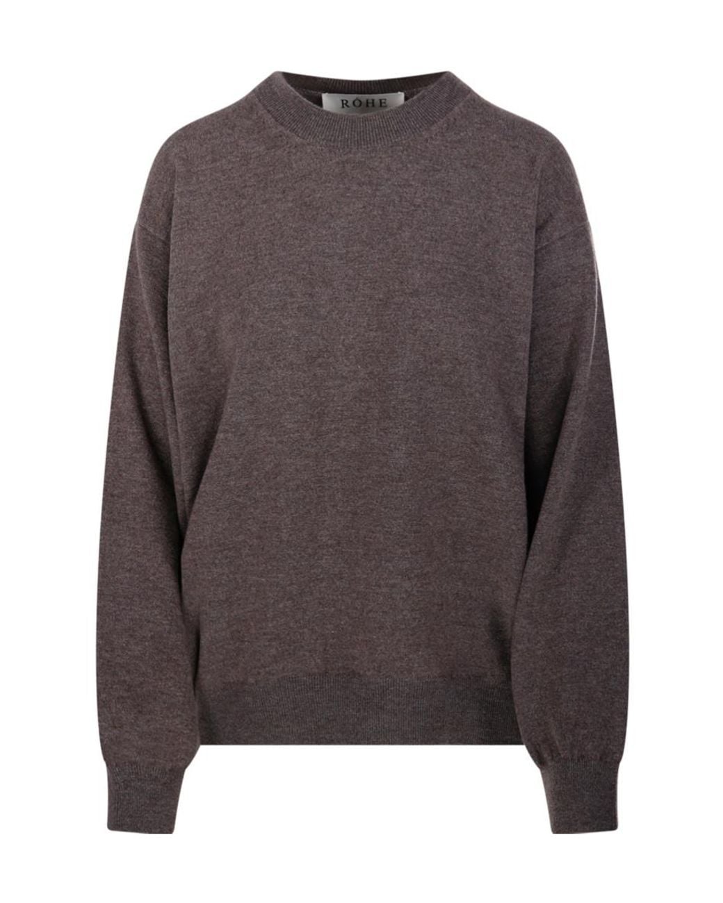 Rohe Brown Open Armhole Crew-Neck Jumper