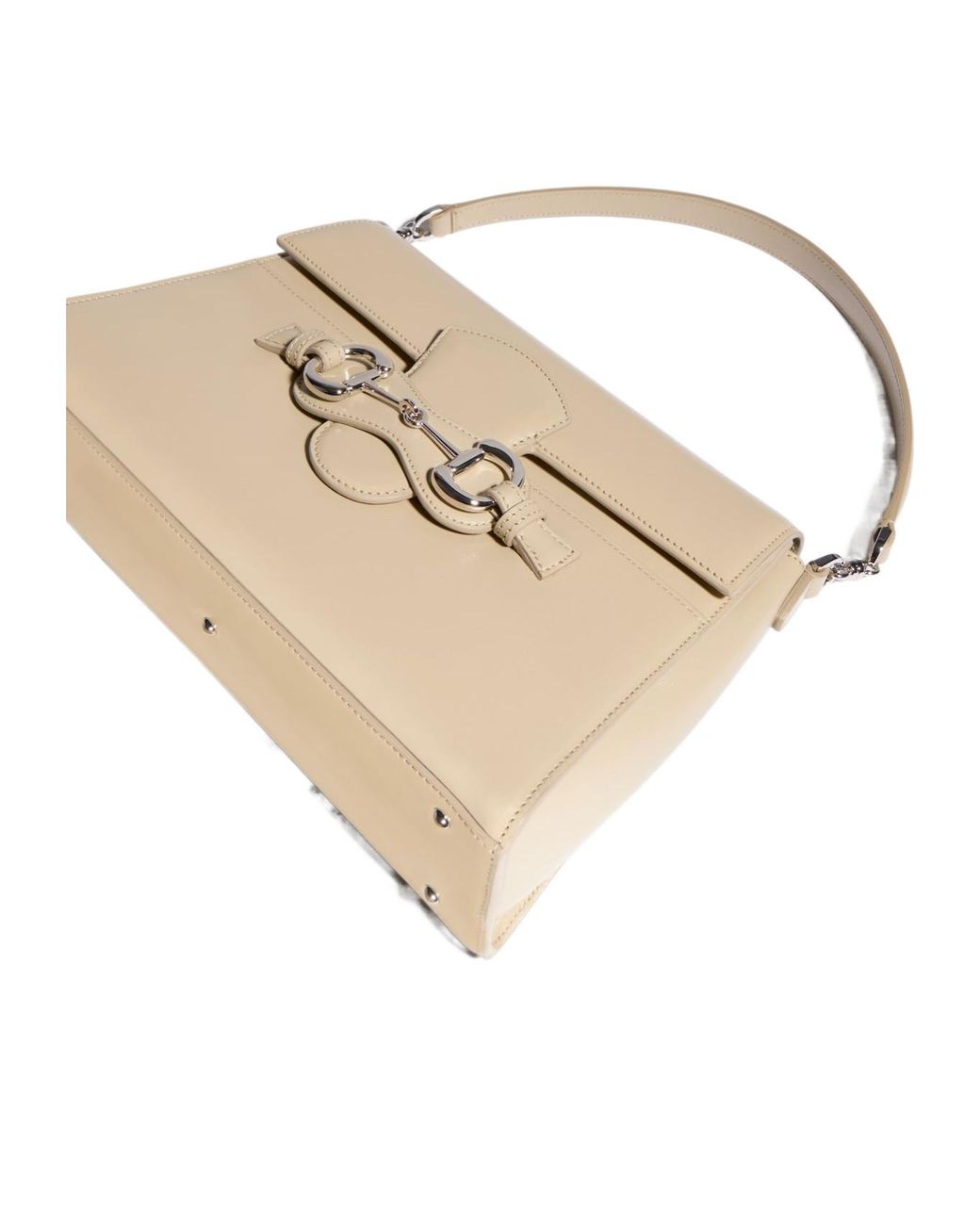 Gucci Natural Horsebit Duomo Medium Top Handle Bag