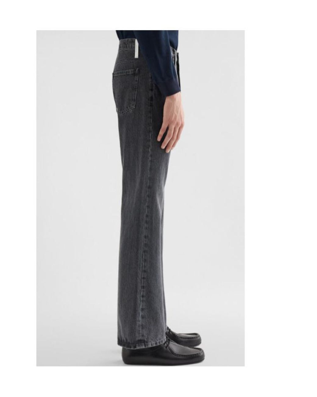 Jil Sander Blue Flared Lightweight Denim Trousers for men