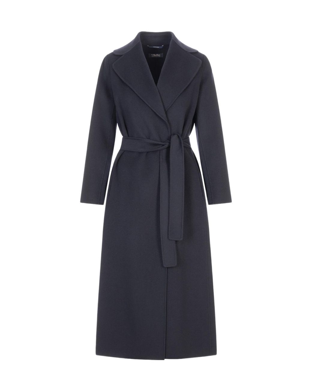Max Mara Blue 'S Anna Belted Long Coat