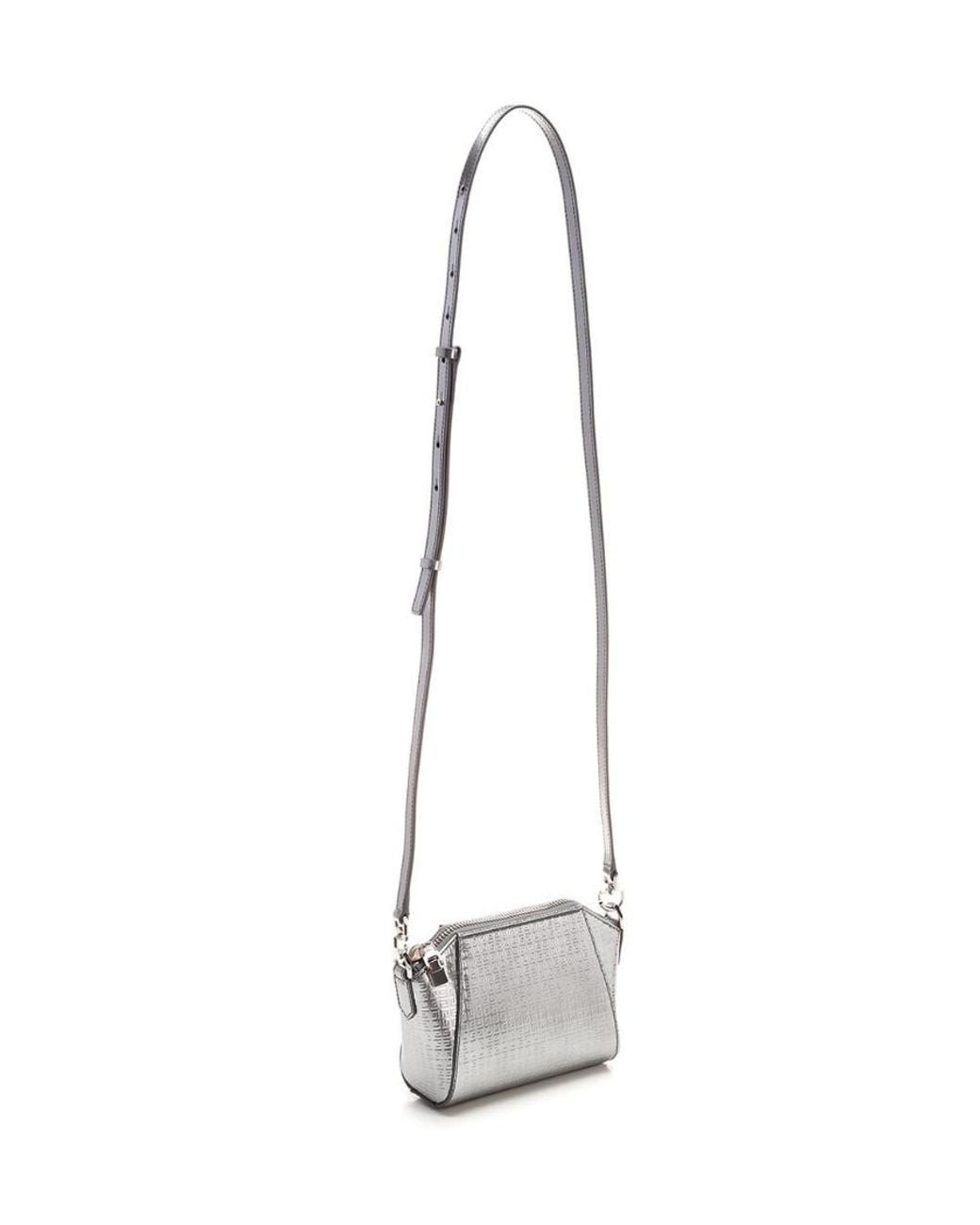Givenchy Gray 4G Antigona Embossed Bag