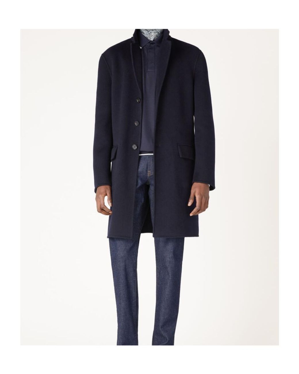 Loro Piana Blue Paolo Coat for men