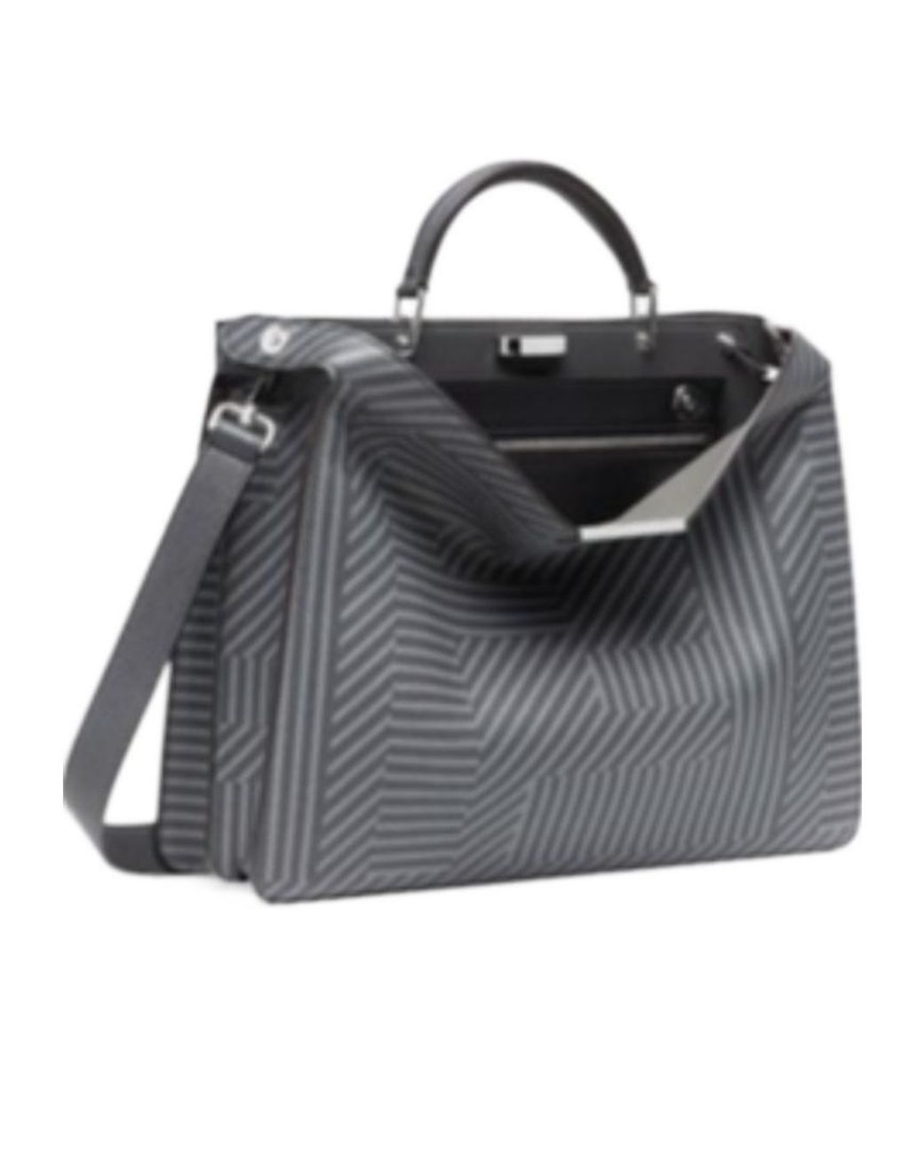 Fendi Black Peekaboo Iseeu Medium Tote Bag for men