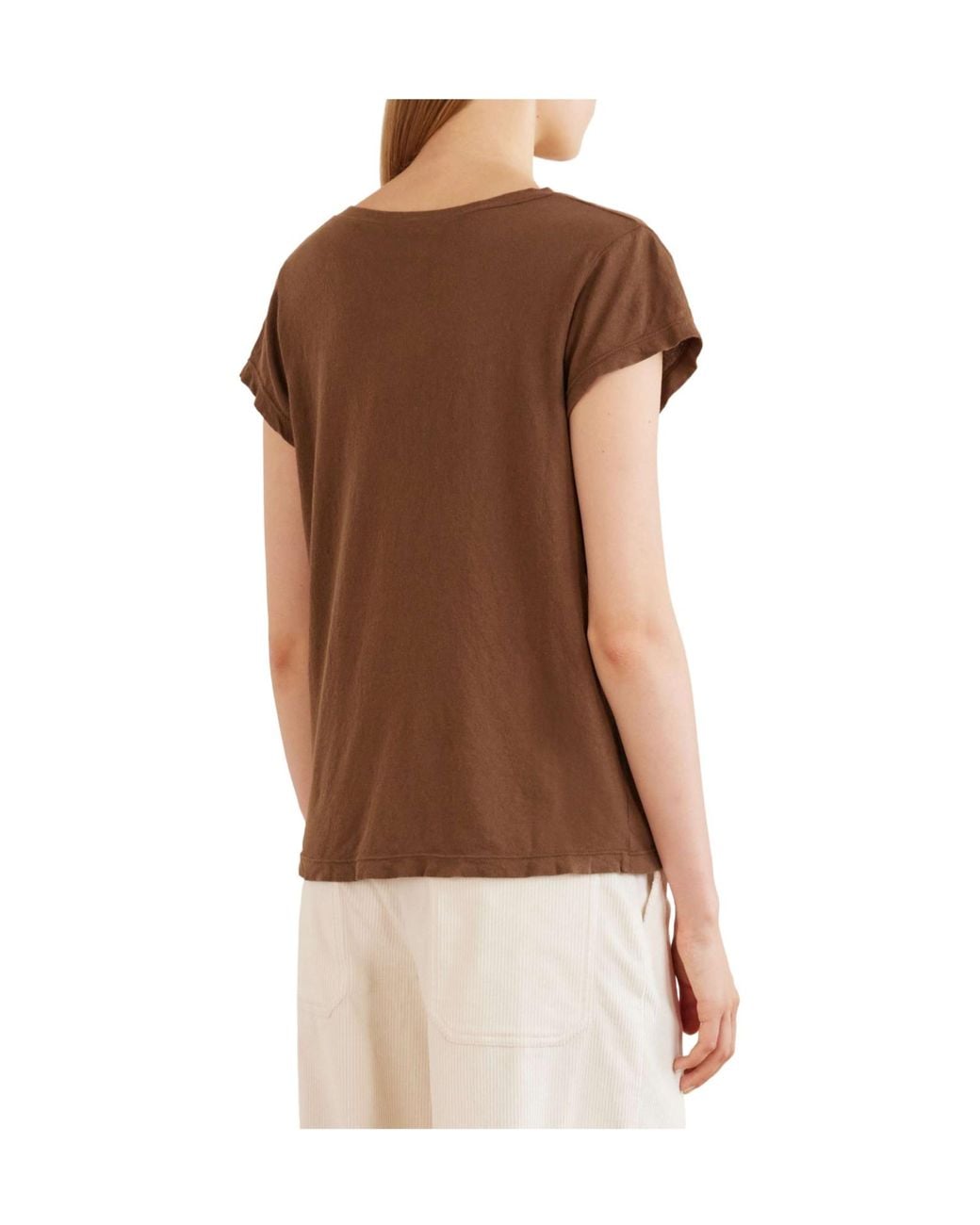 James Perse Brown Cotton-Jersey T-Shirt