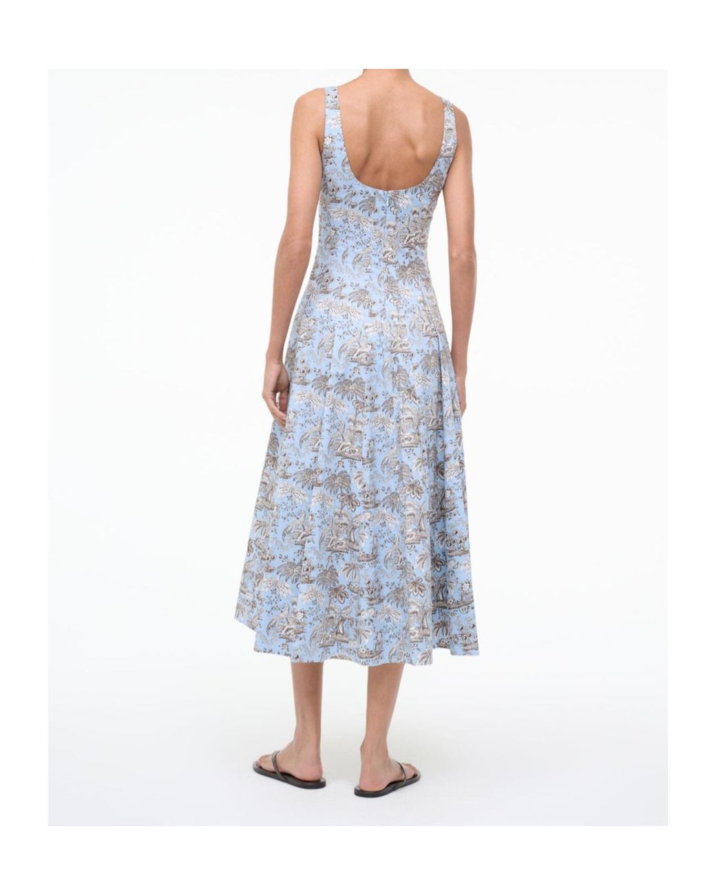 Staud Blue Wells Dress