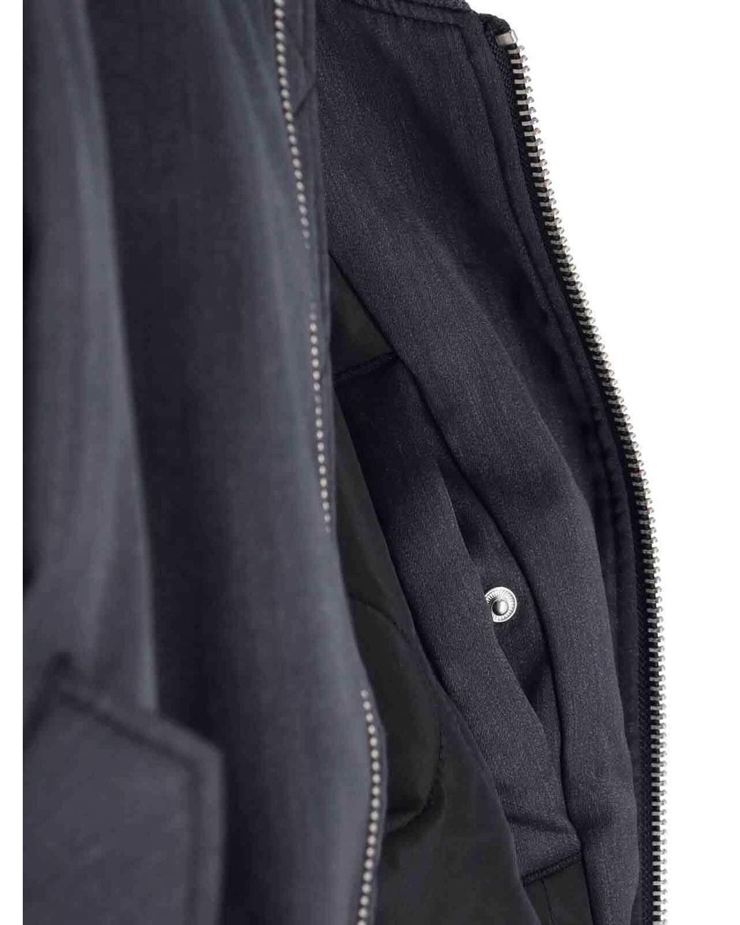 Entire studios Black Zip-Up Bomber Jacket for men