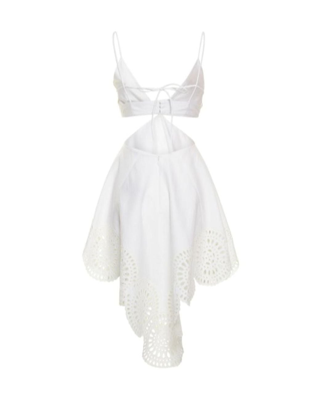 Stella McCartney White Embroidery Mini Dress