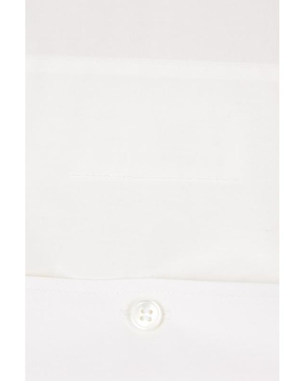 MM6 by Maison Margiela White Mirrored Poplin Shirt