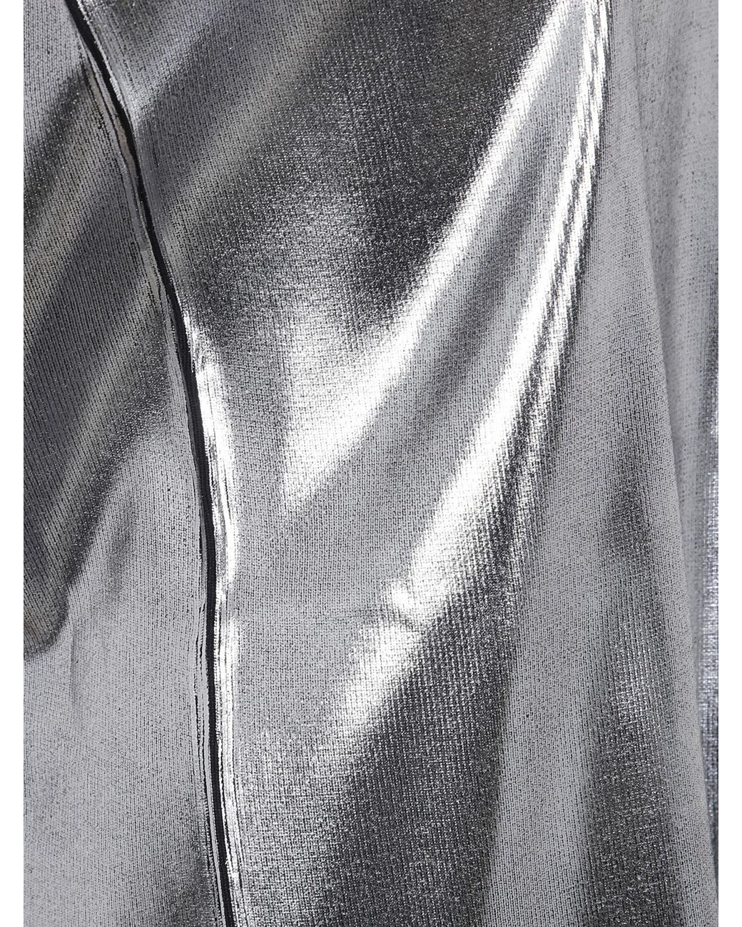 Junya Watanabe Gray Metallic-Effect Knitted Top