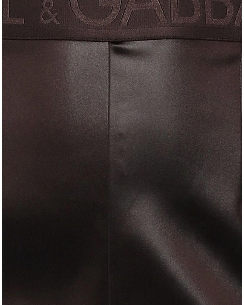 Dolce & Gabbana Black Smooth Stretch Leggings