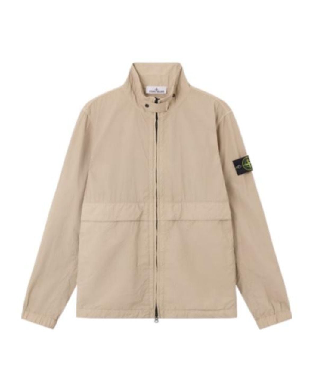 Stone Island Natural Stand Collar Zip Jacket for men