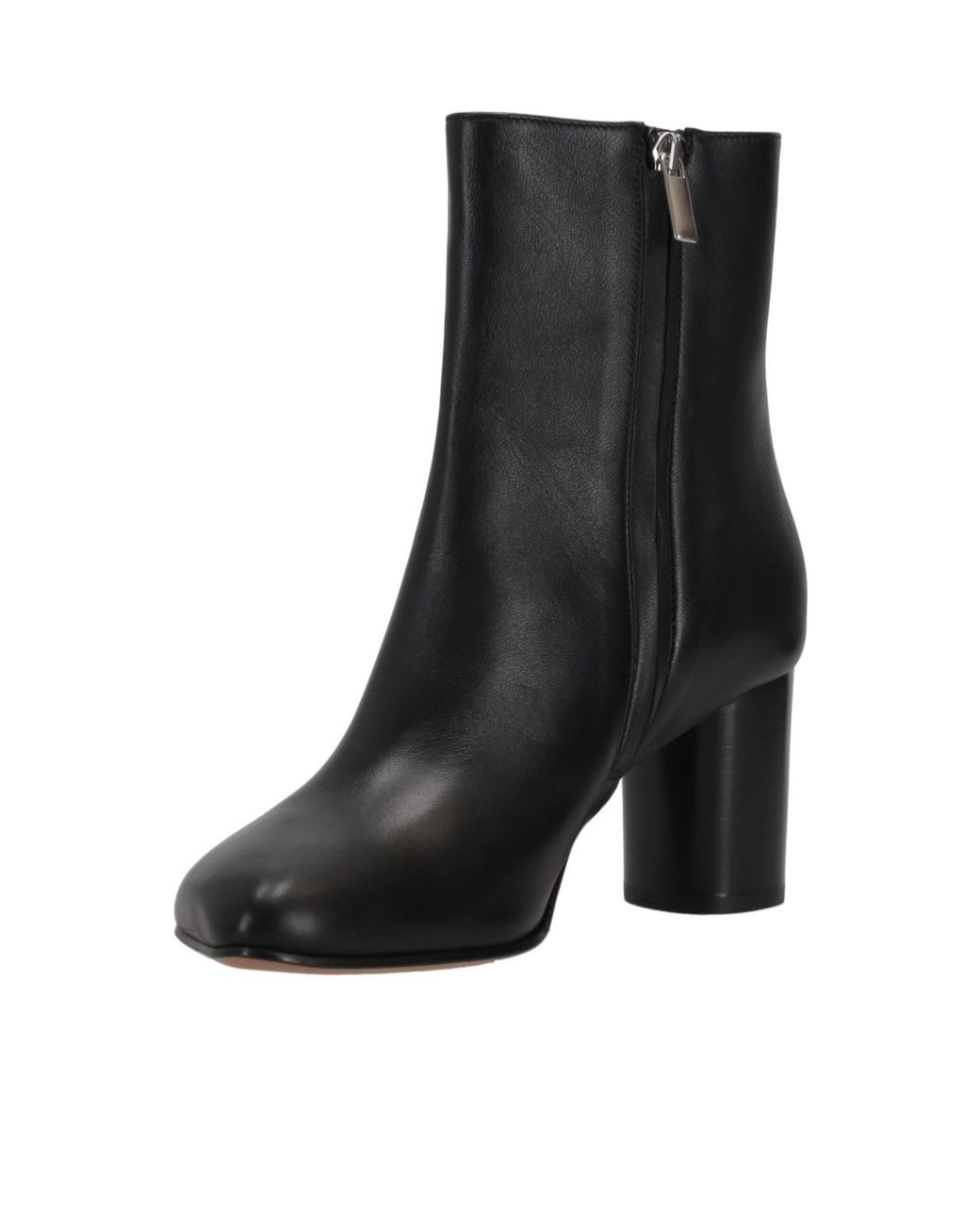 Niccolò Pasqualetti Black Obliqua Leather Ankle Boots