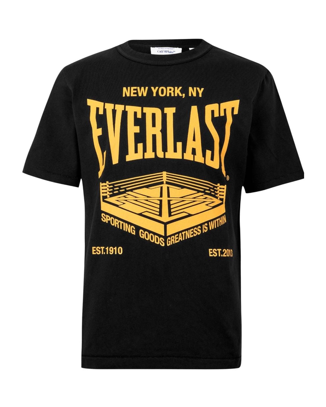 Off-White c/o Virgil Abloh Black Everlast Gym Tee for men