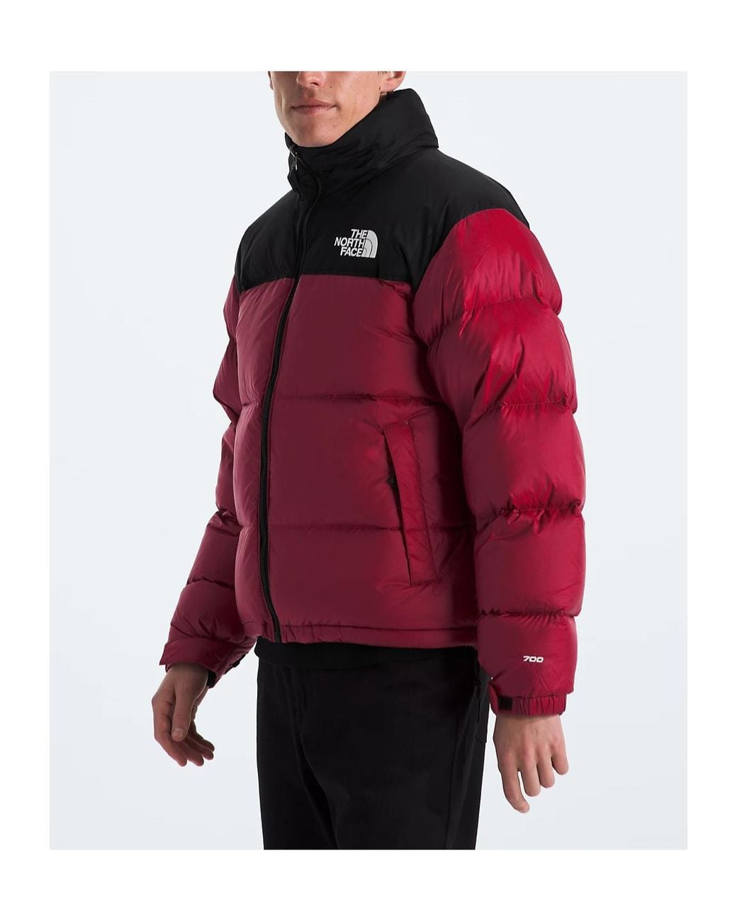 The North Face Black Zippered Long-Sleeved Down Jacket for men