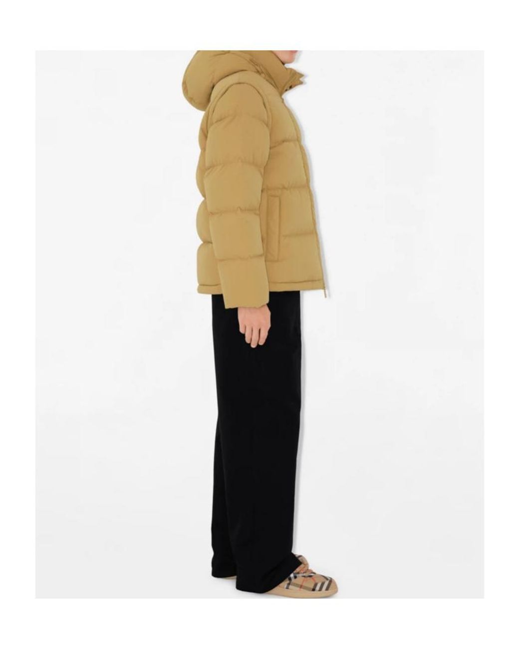 Burberry Natural Logo-Patch Puffer Jacket for men