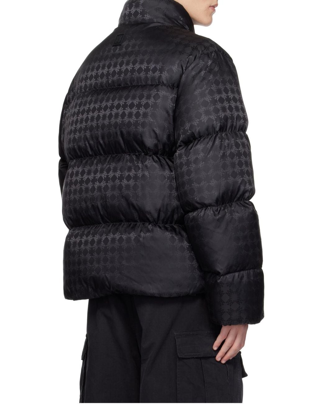 Amiri Black Ma Quad-Jacquard Down Acket for men