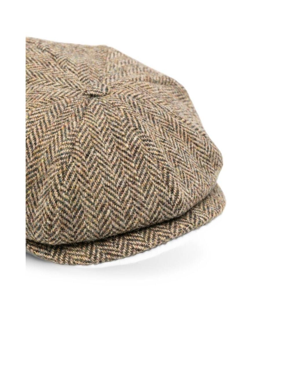 Emporio Armani Gray Herringbone Pattern Hat for men