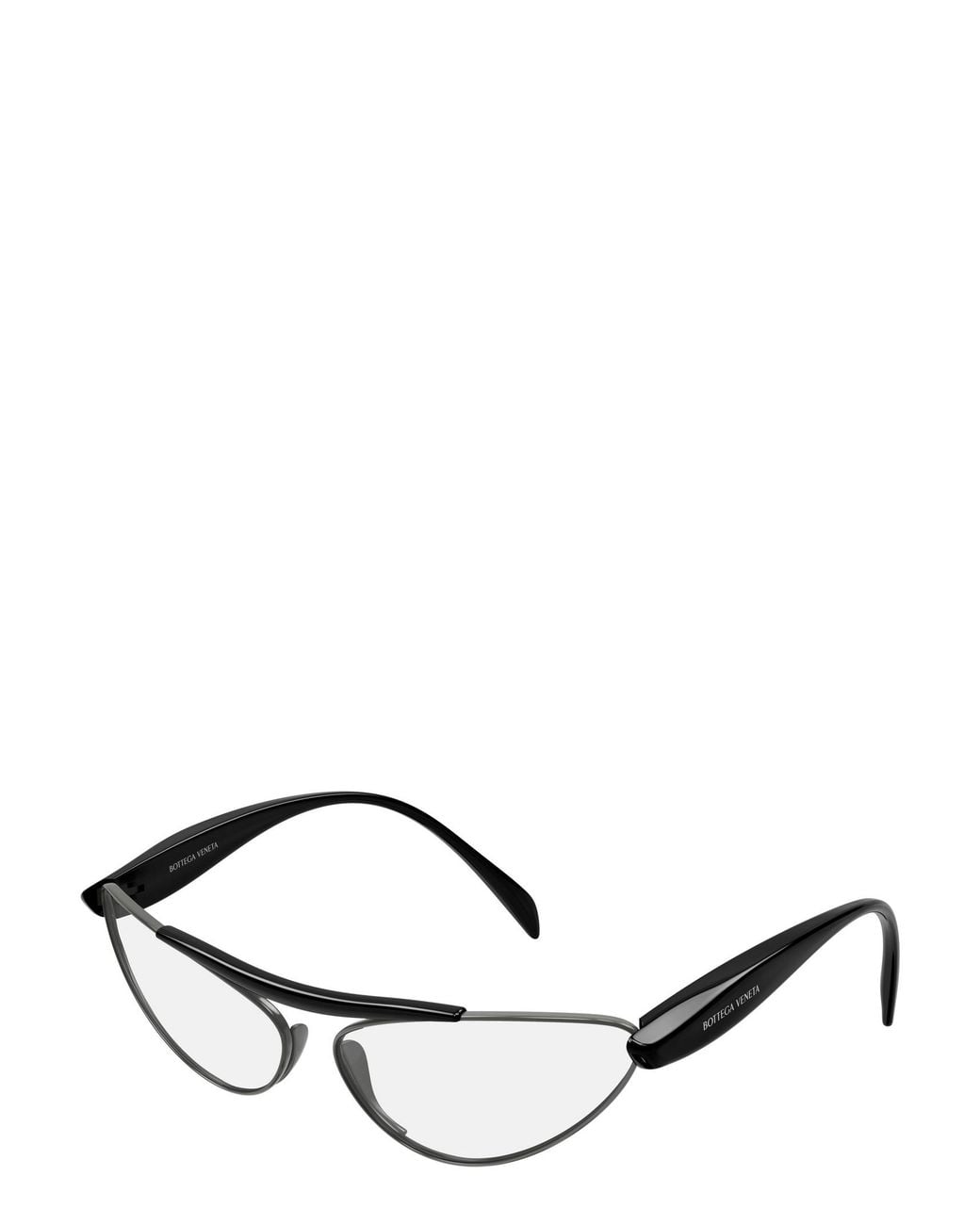 Bottega Veneta Metallic Full-Frame Non-Prescription Glasses
