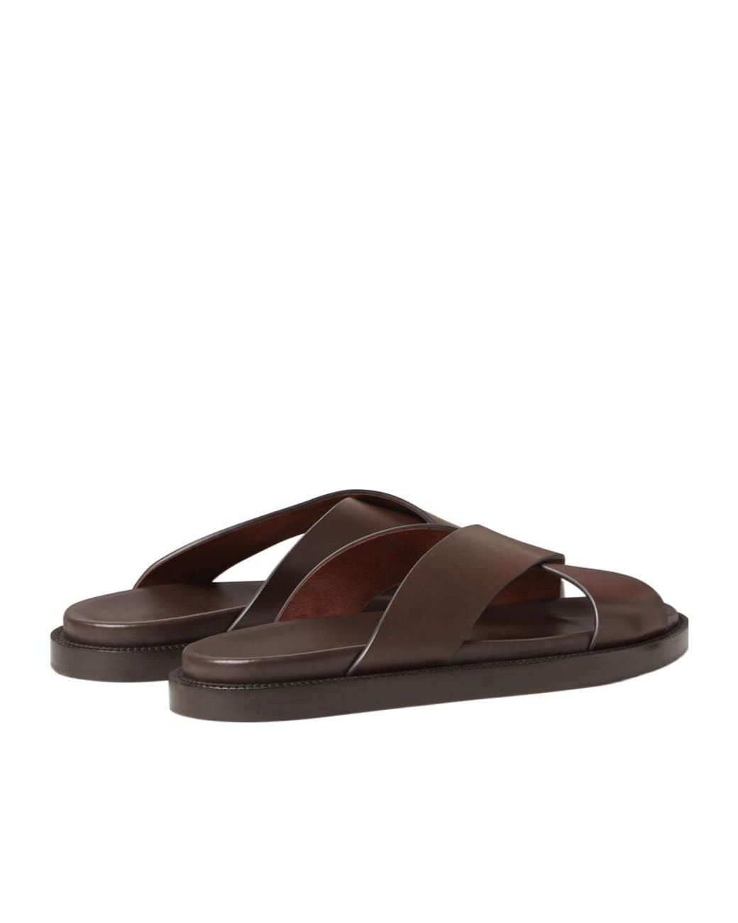 Loro Piana Brown Riviera Slide Walk for men