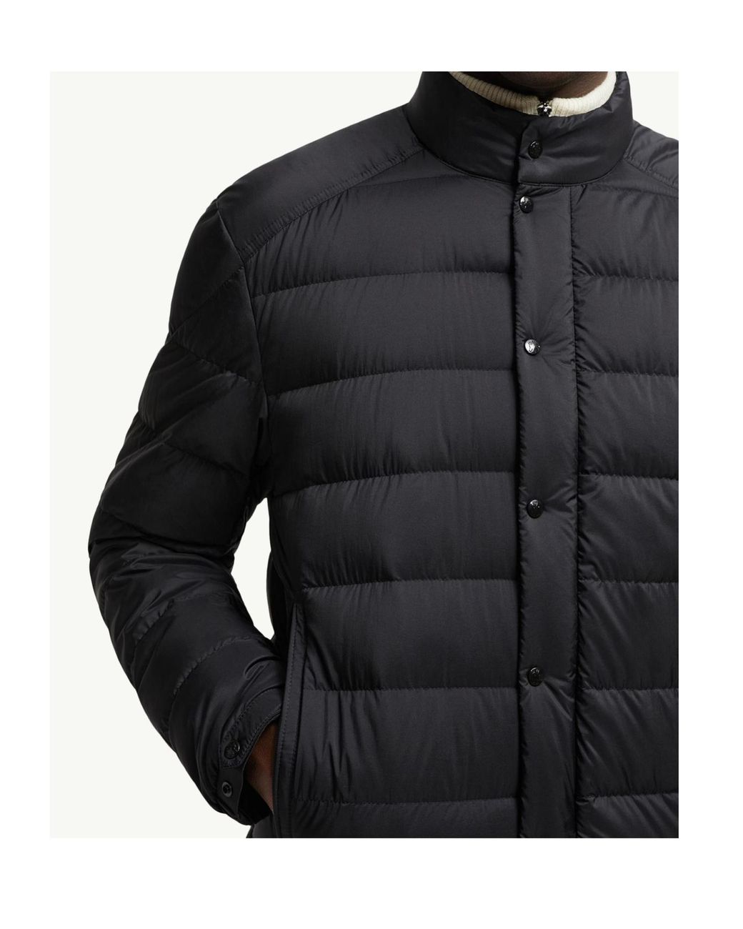 Moncler Black Selves Short Padded Jacket for men