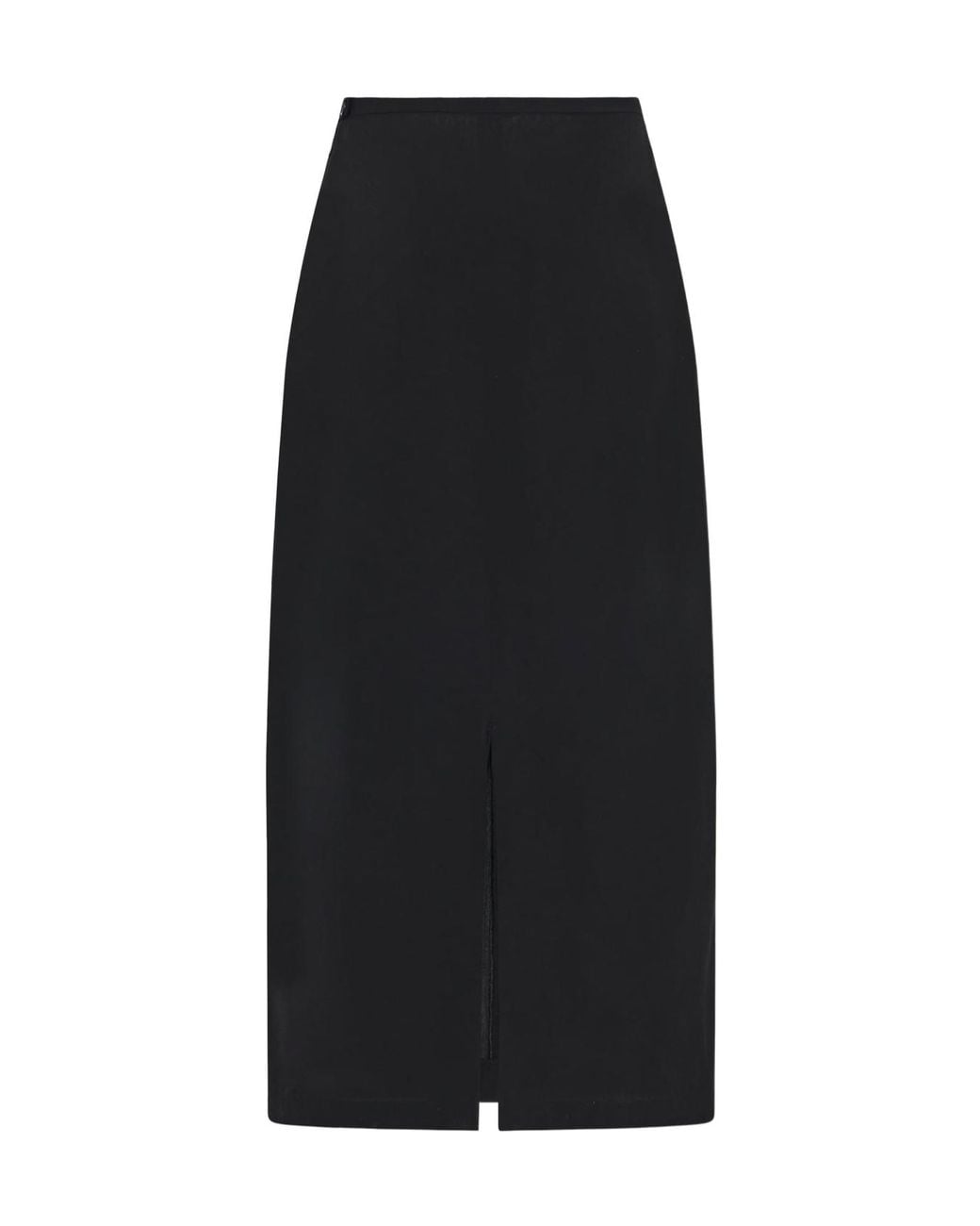 The Row Black Matias Midi Skirt
