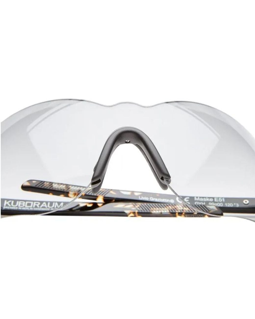 Kuboraum Metallic Geometric Sunglasses for men